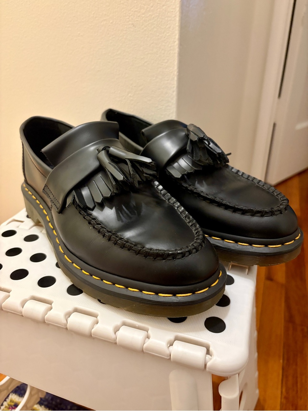 Dr. Martens Adrian Black Leather Tassel Loafers SIZE 9